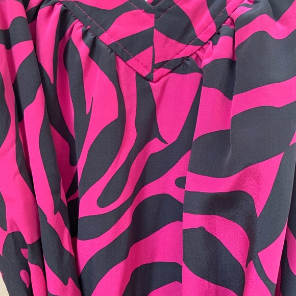 🌸 MARC JACOBS HOT PINK FLORAL SILK DRESS - Picture 4 of 6